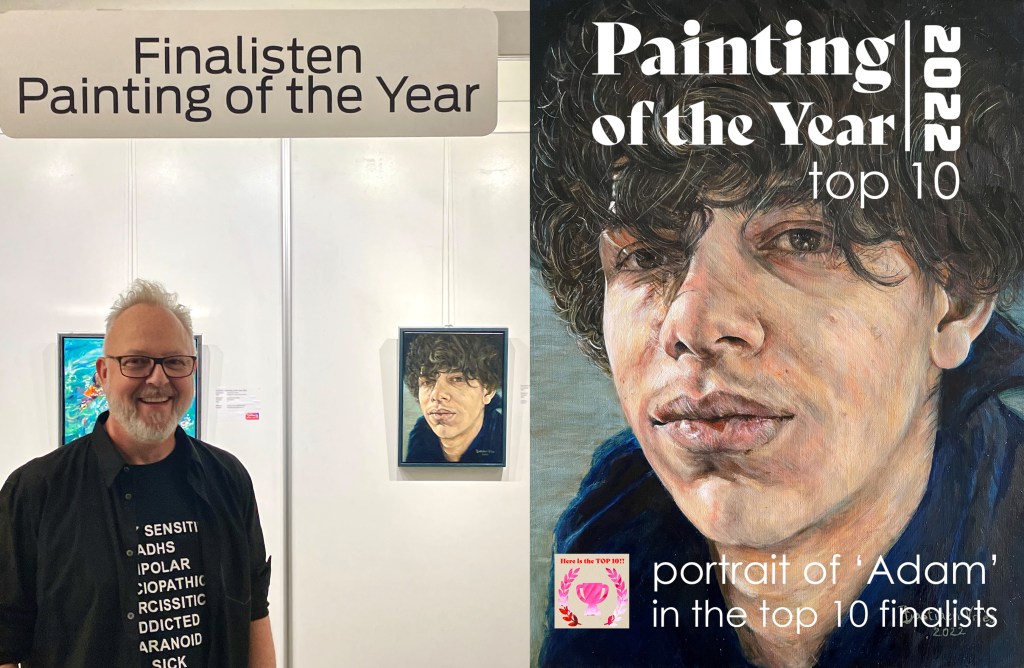 Bastiaen Vries in the top 10 finalists of Painting of the Year 2022.