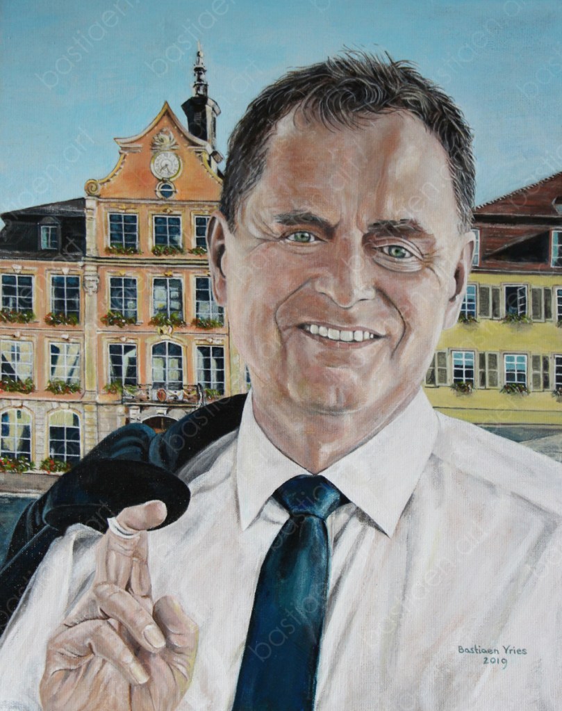 2019 Richard, oil on linen canvas, 50x40cm