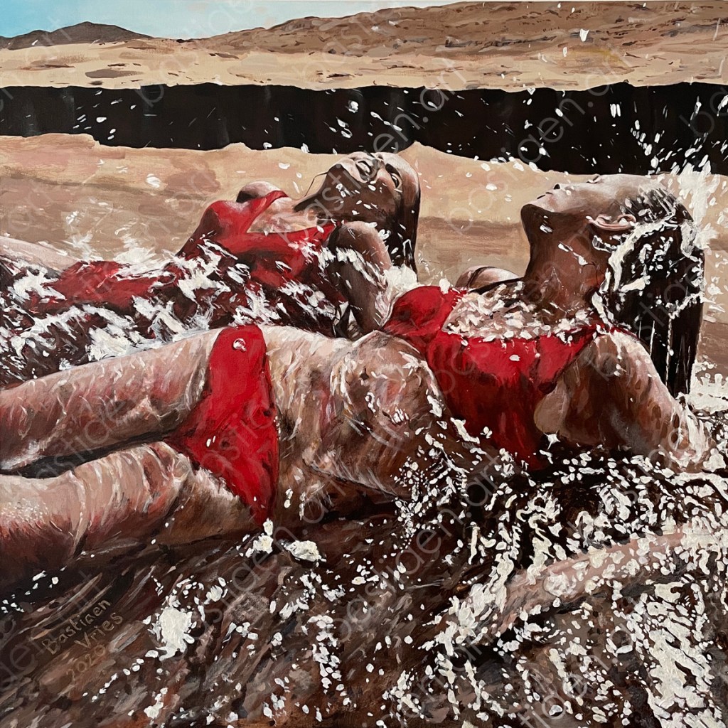 2020 Splashing Water, oil on canvas, 80x80cm