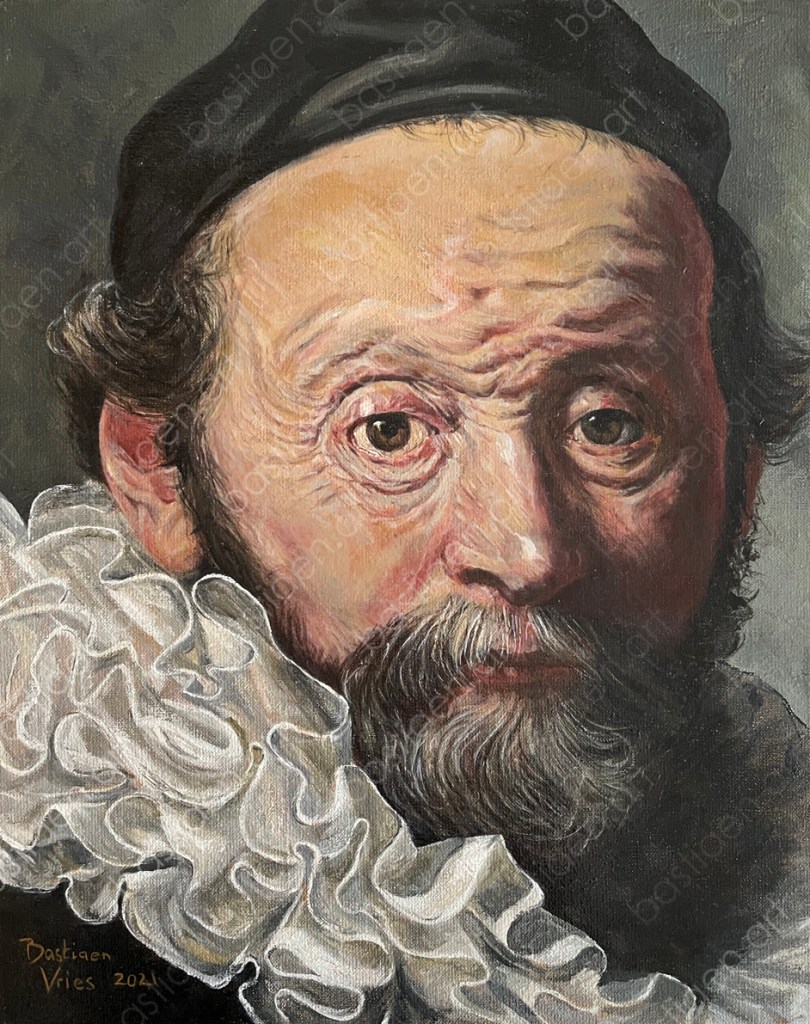 2021 'Study after Rembrandt', oil on linen canvas, 50x40cm