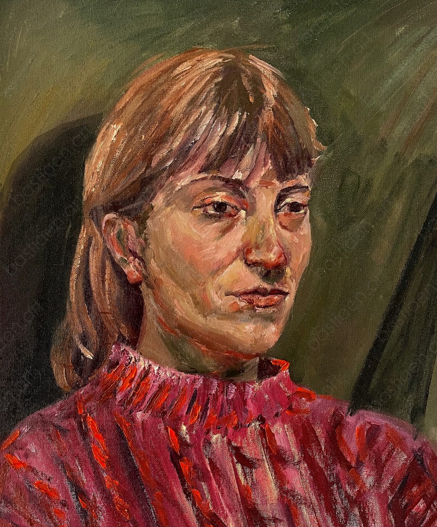 2023 Sofia live portrait, oil on canvas,, 60x50cm