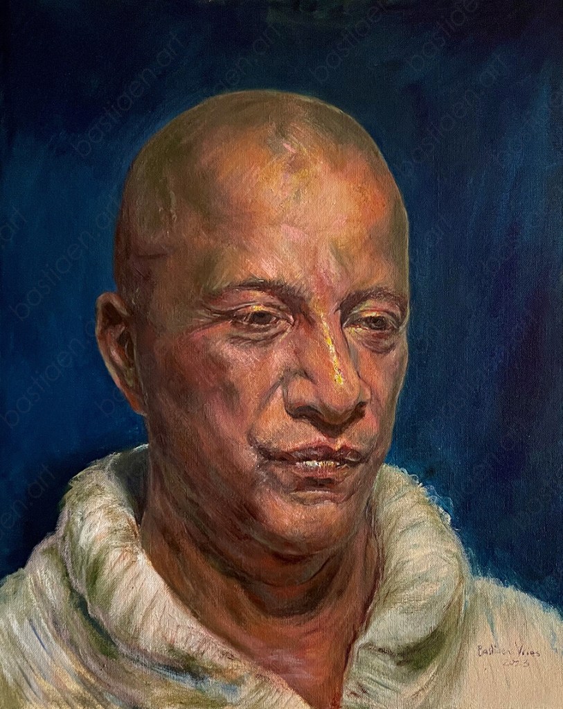 2023, Man in white sweater, oil on panel, 40x50cm