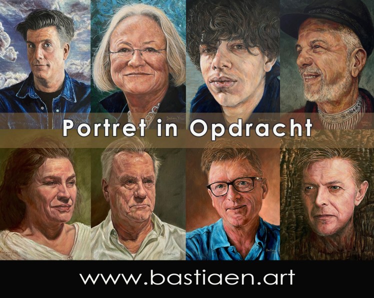 2024 poster Bastiaen Art met tekst Portret in Opdracht.