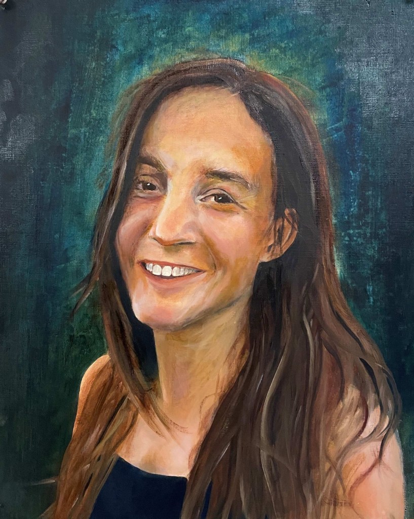 Oil painting on paper by one of my students