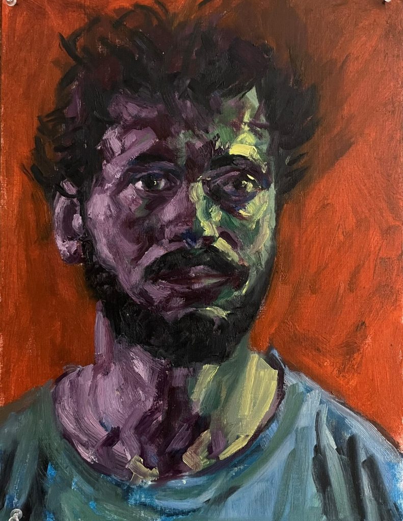 2024 colour study 30x40cm oil on paper. Painted by Bastiaen Vries.