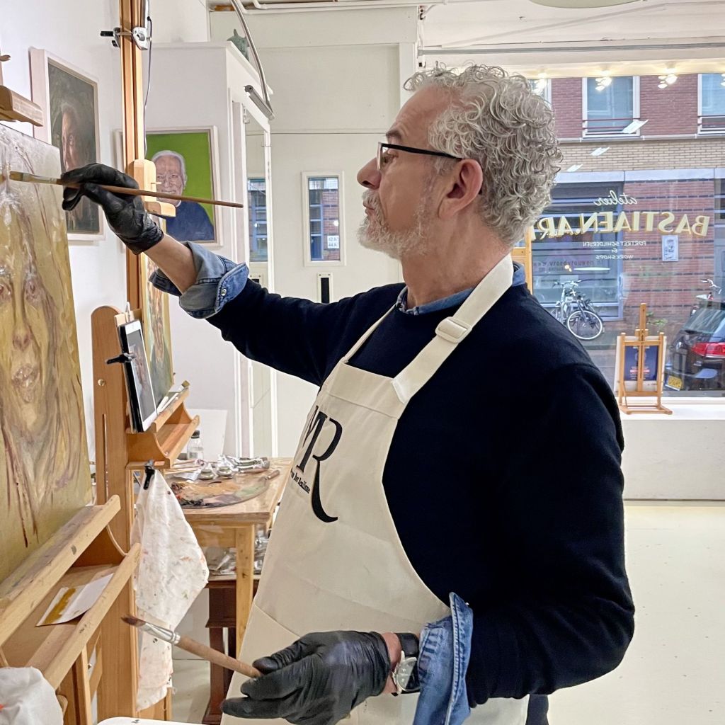 Lessen portret schilderen in olieverf in Amsterdam Westerpark door Bastiaen Vries. Kijk op de website voor meer informatie bastiaen.art