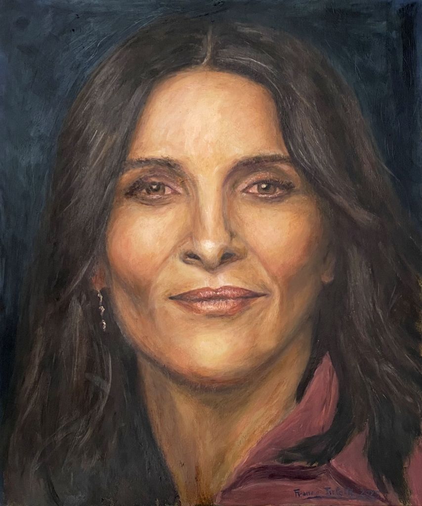 Olieverf Portret geschilderd door Franco tijdens mijn lessen portretschilderen in olieverf in mijn atelier in Westerpark. Bastiaen Art