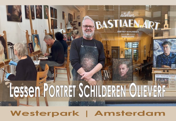 Foto voor portretschilderlessen in olieverf door Bastiaen Vries, Westerpark, Amsterdam